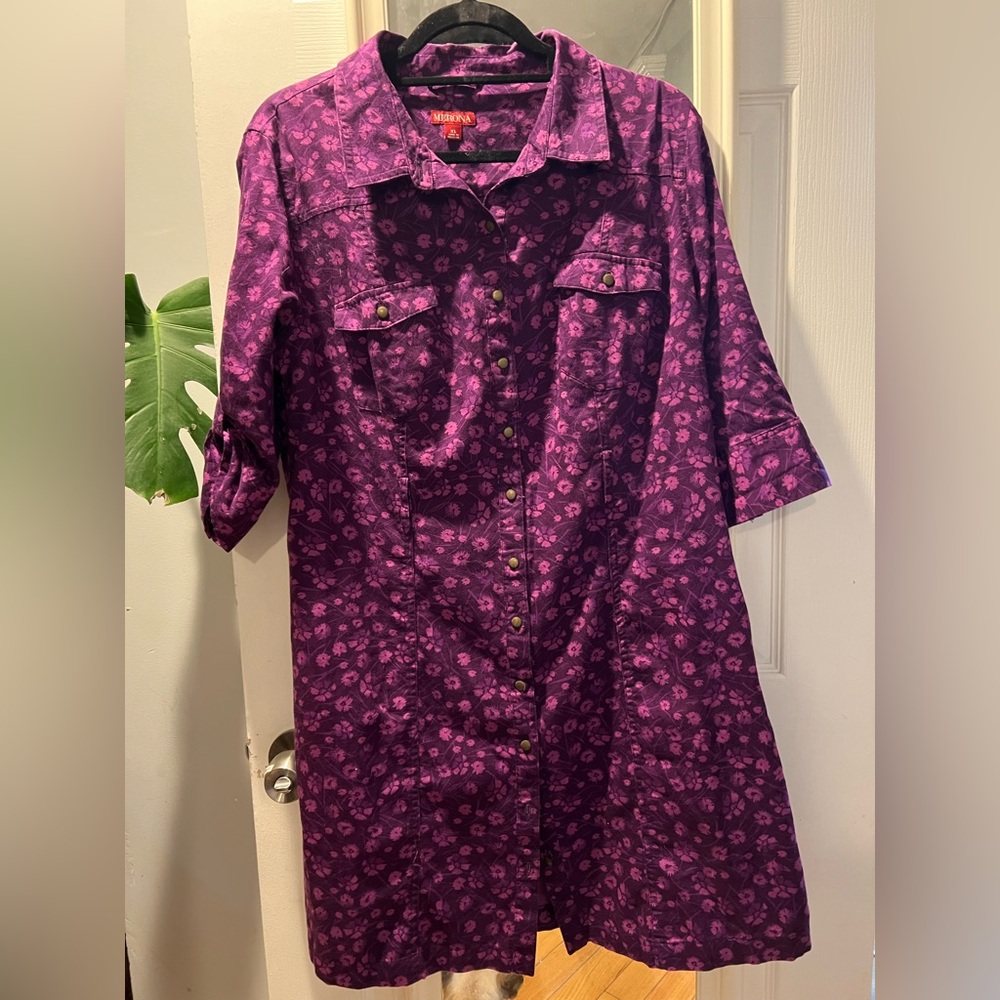 Merona Purple Floral Dress